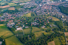 Aerial photograpy of Psychiatric Center North Baden from the northeast in the district Altwiesloch in Wiesloch in the state Baden-Wuerttemberg, Germany