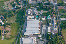 Industrial area In den Weinäckern in Wiesloch in the state Baden-Wuerttemberg, Germany