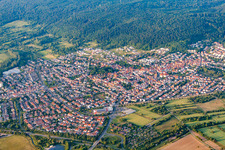 Oblique view of From the southwest in Nußloch in the state Baden-Wuerttemberg, Germany