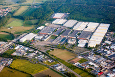 Industrial estate and company settlement of Heidelberger Druckmaschinen AG in Walldorf in the state Baden-Wurttemberg, Germany