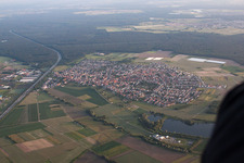District Sankt Leon in St. Leon-Rot in the state Baden-Wuerttemberg, Germany seen from above