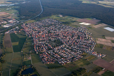 Bird's eye view of District Sankt Leon in St. Leon-Rot in the state Baden-Wuerttemberg, Germany