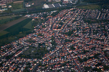 Drone image of District Sankt Leon in St. Leon-Rot in the state Baden-Wuerttemberg, Germany