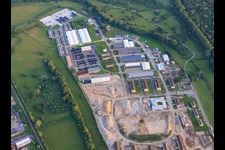 Former Salmkaserne and RFL Tire-Rim-Logistics Freight Forwarding and Storage GmbH in Philippsburg in the state Baden-Wuerttemberg, Germany