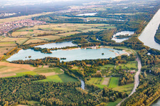 Giesen bathing lake in the district Liedolsheim in Dettenheim in the state Baden-Wuerttemberg, Germany