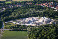 Drone recording of Lauterbourg in the state Bas-Rhin, France