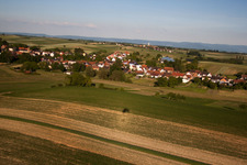 Siegen in the state Bas-Rhin, France seen from above