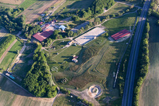 Drone image of Haras de la Neée in Neewiller-près-Lauterbourg in the state Bas-Rhin, France
