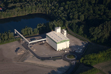 Drone image of Lauterbourg in the state Bas-Rhin, France
