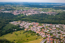 Hohberg Street in the district Etzenrot in Waldbronn in the state Baden-Wuerttemberg, Germany