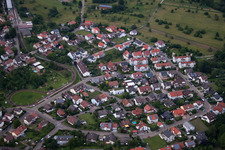 District Ittersbach in Karlsbad in the state Baden-Wuerttemberg, Germany from a drone