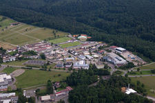 Liebigweg industrial area in the district Conweiler in Straubenhardt in the state Baden-Wuerttemberg, Germany