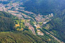 Calmbacher Straße in Bad Wildbad in the state Baden-Wuerttemberg, Germany