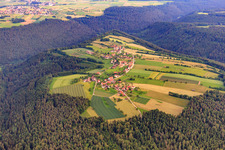 Village in a forest clearing in the district Schmieh in Bad Teinach-Zavelstein in the state Baden-Wuerttemberg, Germany