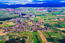 View of the Northern Black Forest from the northwest in the district Liebelsberg in Neubulach in the state Baden-Wuerttemberg, Germany