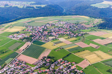 Village view in the district Altbulach in Neubulach in the state Baden-Wuerttemberg, Germany