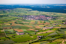 Aerial view of District Oberjesingen in Herrenberg in the state Baden-Wuerttemberg, Germany