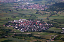 From the southwest in the district Affstätt in Herrenberg in the state Baden-Wuerttemberg, Germany