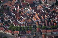Aerial view of On the ditch in Herrenberg in the state Baden-Wuerttemberg, Germany