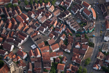 Hirschplan to the market square in Herrenberg in the state Baden-Wuerttemberg, Germany