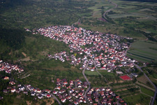 From the northwest in the district Kayh in Herrenberg in the state Baden-Wuerttemberg, Germany