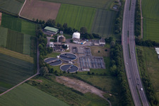 Wastewater treatment plant Herrenberg ZVAGA in the district Gültstein in Herrenberg in the state Baden-Wuerttemberg, Germany