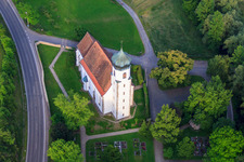 Chapel of St. Stephen at the cemetery in the district Poltringen in Ammerbuch in the state Baden-Wuerttemberg, Germany
