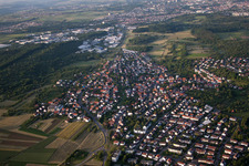 From the southwest in the district Ohmenhausen in Reutlingen in the state Baden-Wuerttemberg, Germany