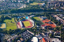 Danube Stadium in the district Oststadt in Ulm in the state Baden-Wuerttemberg, Germany