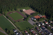 Waldstadion sports field Laichingen in Laichingen in the state Baden-Wuerttemberg, Germany