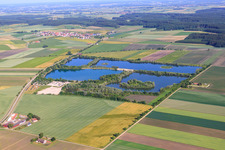 Lake Camping Rottenacker at the Heppenäcker bathing lake in Rottenacker in the state Baden-Wuerttemberg, Germany