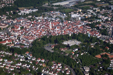 Town View of the streets and houses of the residential areas in Biberach an der Riss in the state Baden-Wurttemberg