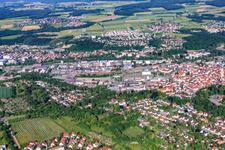 Freiburger Straße industrial area with Vollmer Werke Maschinenfabrik GmbH in the district Birkendorf in Biberach an der Riß in the state Baden-Wuerttemberg, Germany