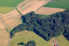 Mowed meadows in the district Winkel in Ummendorf in the state Baden-Wuerttemberg, Germany