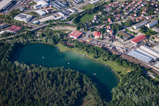 Aerial view of Ummendorf in the state Baden-Wuerttemberg, Germany