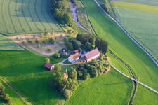 Zweifelsberg with Chapel of St. Nicholas, Sr. Ulrika in the district Oberdorf in Mittelbiberach in the state Baden-Wuerttemberg, Germany