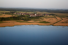 Town View of the streets and houses of the residential areas in the district Kappel in Alleshausen in the state Baden-Wurttemberg