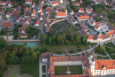Aerial view of Monastery in Obermarchtal in the state Baden-Wuerttemberg, Germany