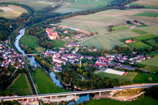 Complex of buildings of the monastery Untermarchtal at the river Danube in Untermarchtal in the state Baden-Wurttemberg, Germany