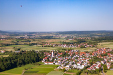 Aerial photograpy of District Mähringen in Kusterdingen in the state Baden-Wuerttemberg, Germany