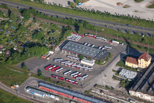 Depot of the Municipal Transport Company BRG Stuttgart GmbH in the district Derendingen in Tuebingen in the state Baden-Wurttemberg