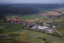From the north in the district Weilheim in Tübingen in the state Baden-Wuerttemberg, Germany