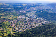 City view from the south in Birkenfeld in the state Baden-Wuerttemberg, Germany