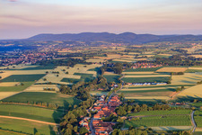Village view from the east in Vollmersweiler in the state Rhineland-Palatinate, Germany