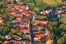 Aerial view of And Hauptstr in Oberhausen in the state Rhineland-Palatinate, Germany