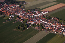 Hotel Restaurant Krone in the district Hayna in Herxheim bei Landau in the state Rhineland-Palatinate, Germany out of the air