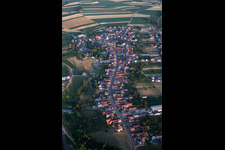 Oblique view of Niederlauterbach in the state Bas-Rhin, France