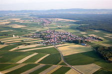 Aerial photograpy of Salmbach in the state Bas-Rhin, France