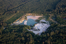 Aerial photograpy of Kesseldorf in the state Bas-Rhin, France
