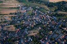 Aerial view of Forstfeld in the state Bas-Rhin, France